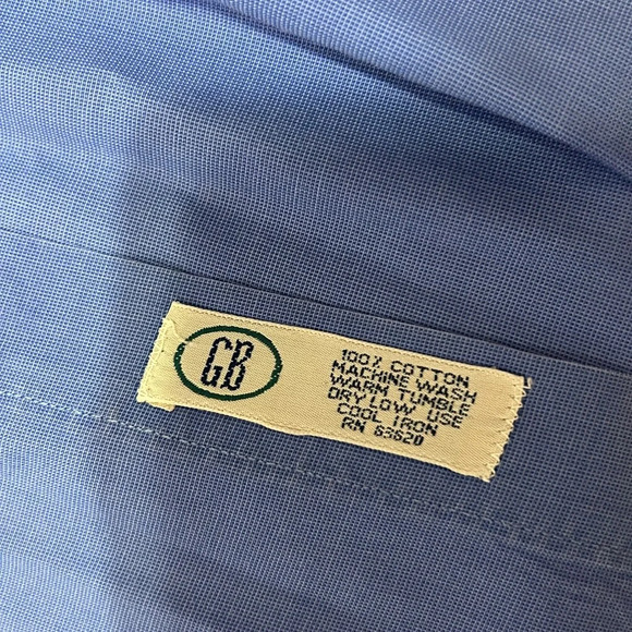 Gitman Bros. For Norman Stockton Inc. Shirt Size 16/35 - Picture 4 of 7